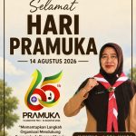 Peringati Hari Pramuka ke-65, Seluruh Murid dan GTK SMPN 3 Babat Gelar Upacara di Halaman Sekolah